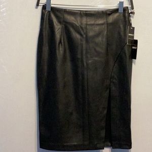 Forever 21 faux leather straight skirt size xs